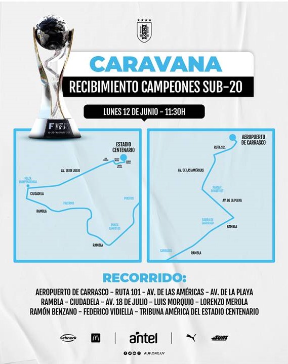 CARAVANA DE LOS CAMPEONES DEL MUNDO